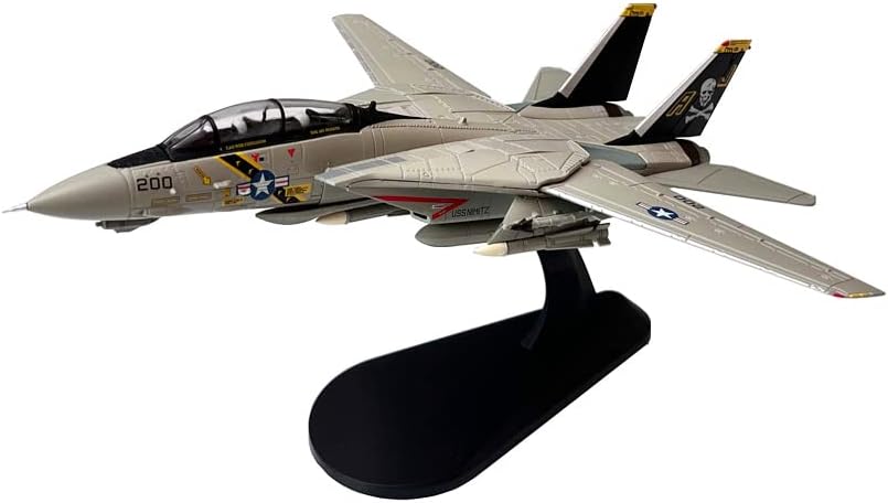 Grumman F-14 F-14A F-14B F-14D Tomcat Fighter Aviones de combate de metal militar fundido a presión modelo de avión de metal (F-14A)