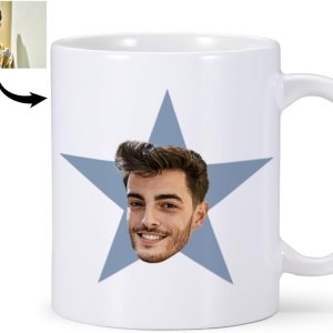 Tazas de café personalizadas con cara de estrella, taza de cara de oficina personalizada, taza de oficina personalizada con imagen, cara, imagen, Tazas de café personalizadas con cara de estrella, taza de cara de oficina personalizada, taza de oficina personalizada con imagen, cara, imagen,