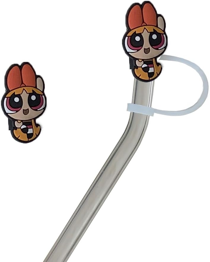 Tapa de paja para Stanley, divertida decoración de paja de dibujos animados para Stanley de 30 y 40 onzas, fundas de punta de popote para Stanley,