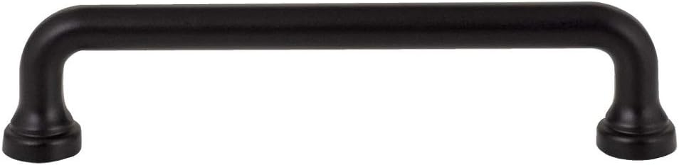 Atlas Homewares A642-BL Manija de la colección Malin de 5-116 pulgadas (5.039 in), negro mate
