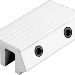 Defender Security U 9817 – Cerradura de puerta corredera pintada en blanco de construcción fundida a troquel de 14 pulgadas x 2 pulgadas (paquete Defender Security U 9817 – Cerradura de puerta corredera pintada en blanco de construcción fundida a troquel de 14 pulgadas x 2 pulgadas (paquete