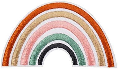 Cute-Patch Parche bordado de arcoíris Morandi de 3 pulgadas