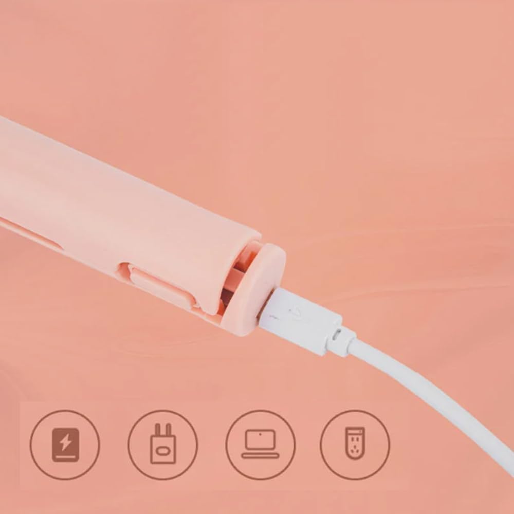 Mini rizador de doble propósito, mini plancha plana 2 en 1, rizador de pelo pequeño recargable por USB para cabello corto y largo, rizador de pelo
