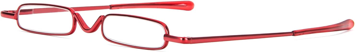 DXYXYO Mini lentes de lectura para mujeres y hombres, compactos, pequeños, de bolsillo, con estuche portátil