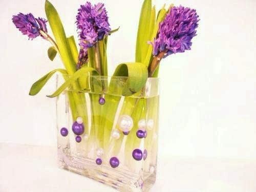 Paquete de perlas sin agujero, tamaños jumbo y variados, decoración para floreros y para dispersarlos en la mesa