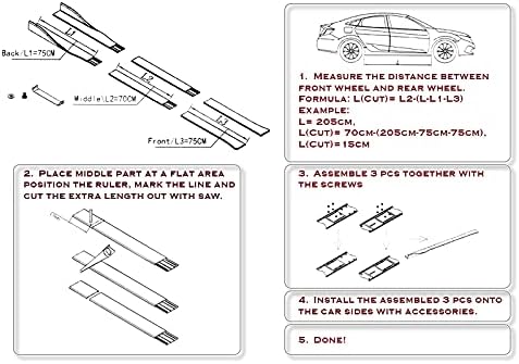 Q1-TECH – Difusor de 9 piezas para parachoques delantero y falda lateral compatible con modelos Lexus RC300  RC350  RC 2015 – 2018, alerón delantero