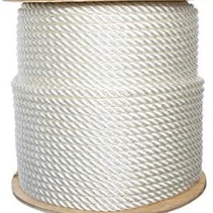 ATERET Cuerda de nailon de 12 pulgada, cuerda sintética de nailon trenzado de 3 hilos y mezcla de poliéster, multiusos, ligera, resistente a la ATERET Cuerda de nailon de 12 pulgada, cuerda sintética de nailon trenzado de 3 hilos y mezcla de poliéster, multiusos, ligera, resistente a la