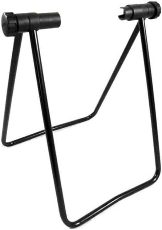 Kisangel Soporte de bicicleta de piso plegable para bicicleta vertical, soporte triangular para bicicleta de carretera, soporte para reparación de