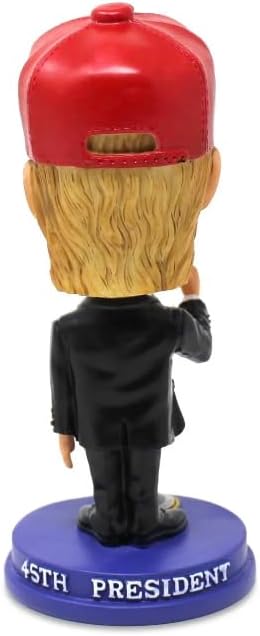 DC Souvenirs Trump Presidencial Bobblehead con sombrero rojo MAGA, el 45 presidente Trump vistiendo hace que Estados Unidos vuelva a ser grande de