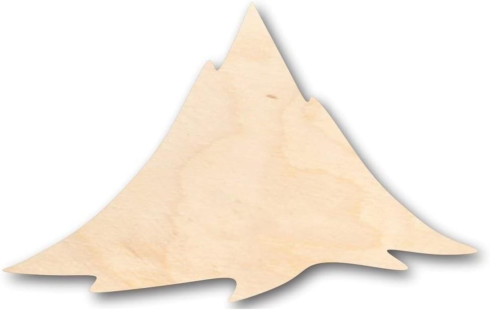 Forma de montaña de madera sin terminar – Naturaleza – Artesanía – hasta 24 pulgadas DIY 4 pulgadas  18 pulgadas