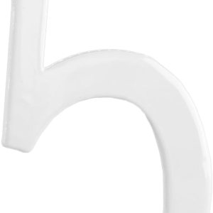 Montague Metal Products CSHN-4-5-W – Placa de aluminio para exteriores con número 5, pequeña, color blanco Montague Metal Products CSHN-4-5-W – Placa de aluminio para exteriores con número 5, pequeña, color blanco