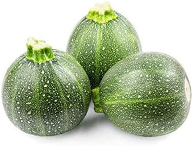 Semillas redondas de calabaza de verano de calabacín para plantar, (ocho bolas de calabacín), más de 40 semillas tradicionales por paquete, semillas