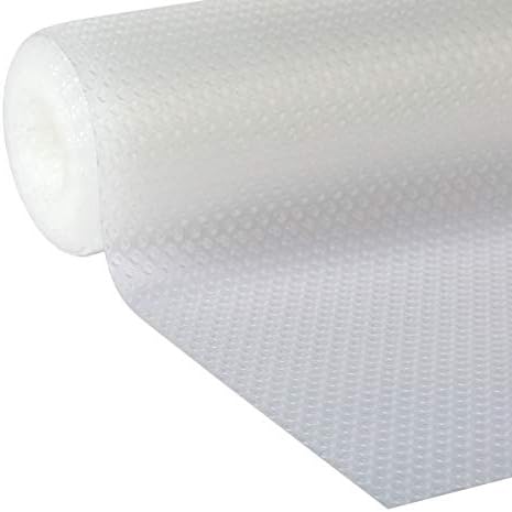 Duck Brand Clear Classic EasyLiner – Revestimiento para estantes, no adhesivo, transparente, 12 pulgadas x 20 pies, 2 rollos