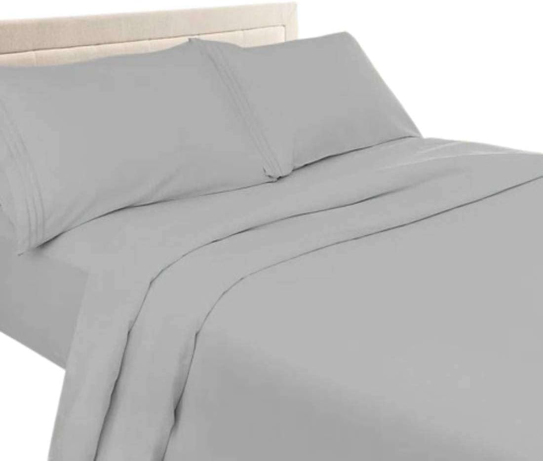 SlumberWell RV King – Sábanas de 72 x 75 pulgadas para caravana, juego de cama de 4 piezas para campistas, sábana bajera ajustable de 8 a 12