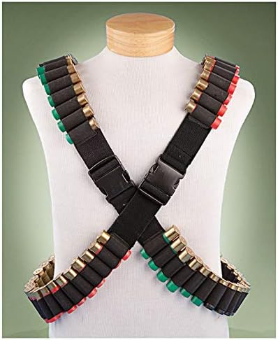 Fox Outdoor Products Cinturón de bandolier de lona de escopeta militar