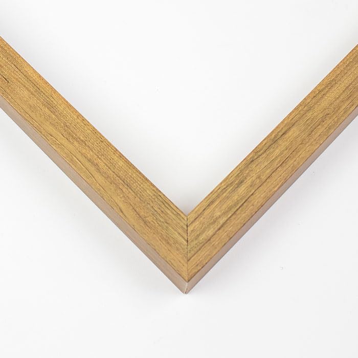Marco de madera maciza de 37 x 29 pulgadas, ancho de la caja de sombra de 0.75 pulgadas  Profundidad del marco interior de 1 pulgada  Marco de fotos