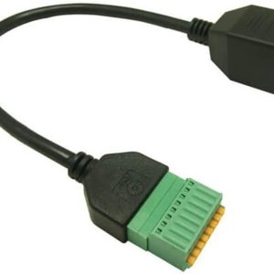 Adaptador de cable de terminal RJ45 a rosca hembra 8p8c a conector de bloque de terminales de resorte de 8 pines Adaptador de cable de terminal RJ45 a rosca hembra 8p8c a conector de bloque de terminales de resorte de 8 pines