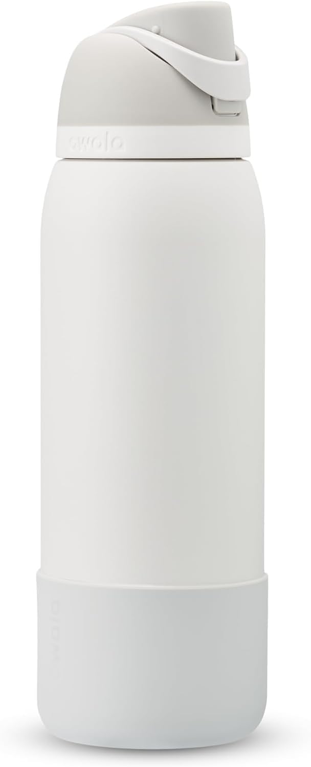 Owala Funda protectora antideslizante para botella de agua, protege las botellas de agua de acero inoxidable FreeSip y Flip, 40 onzas, color gris