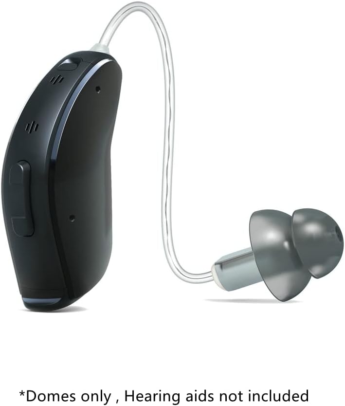 AroneMom Cúpulas para audífonos pequeñas, medianas y grandes para resonar, ajuste seguro, RIC RITE y Open Fit BTE Amplificador auditivo domos de