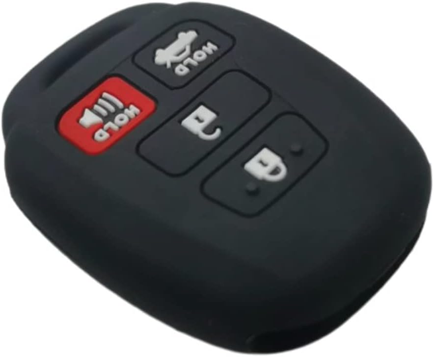 Funda de goma de silicona para llavero compatible con Toyota Scion FR-S tC Avalon Camry Corolla iM Highlander RAV4 Sequoia Venza Yaris HYQ12BDM