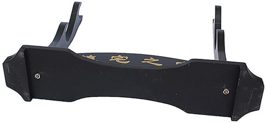 Samurai Sword Stand Holder Samurai Sword Rack Bracket for Japanese Katana Wakizashi – Black (Black 1Floor)