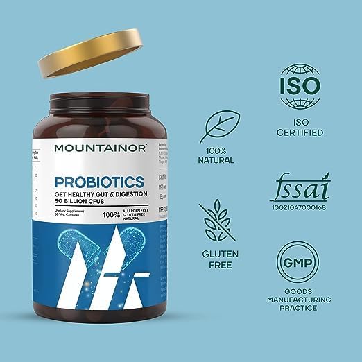 Fórmula probiótica avanzada con 50 mil millones de UFC y 16 cepas probióticas – 60 cápsulas vegetales para hombres y mujeres cápsulas probióticas