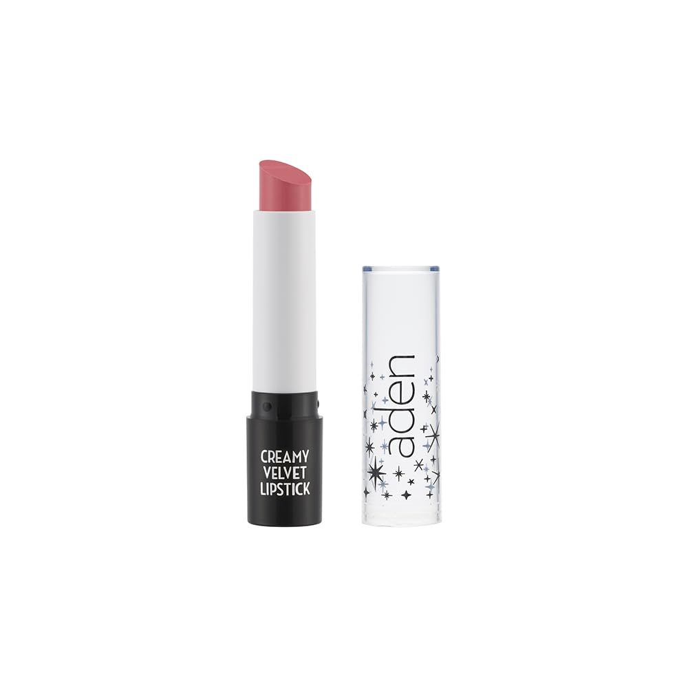 aden Lápiz labial de terciopelo  altamente pigmentado  duradero e hidratante  cremoso y suave (06 cuarzo rosa)
