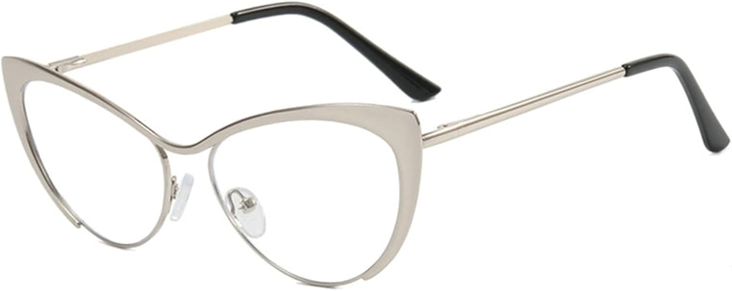 Gafas de lectura bifocales únicas de ojo de gato, 2 piezas de bloqueo de luz azul para mujeres lectoras con lectores de computadora vintage uv400