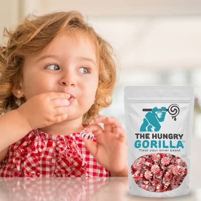 Menta Starlight Mints  3 libras de mentas rojas y blancas envueltas individualmente empaquetadas en una bolsa de pie resellable por THE HUNGRY