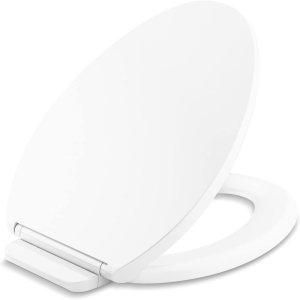 Kohler K-27331-0 Glissade ReadyLatch – Asiento de inodoro alargado con cierre silencioso, color blanco Kohler K-27331-0 Glissade ReadyLatch – Asiento de inodoro alargado con cierre silencioso, color blanco