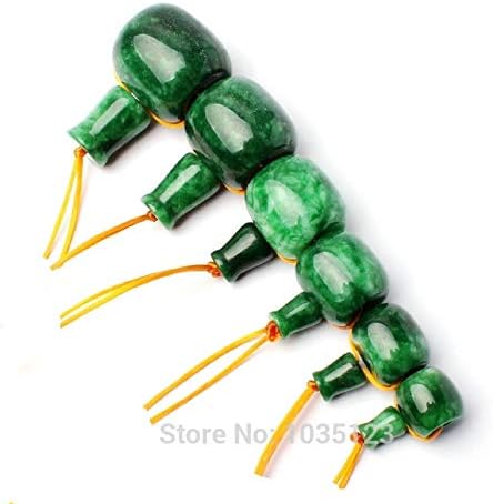 Calvas 0.472-0.866 in Natural Verde Jades Columna Forma Tíbet Gurú DIY Joyería Creativa Hacer Cuentas Sueltas 1 Set Wj301 – (Color 0.472 in)