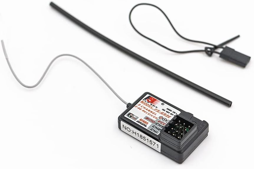 Goolsky Flysky FS-GT3B Transmisor RC 2.4GHz 3 canales control remoto y receptor FS-GR3E para RC coche barco