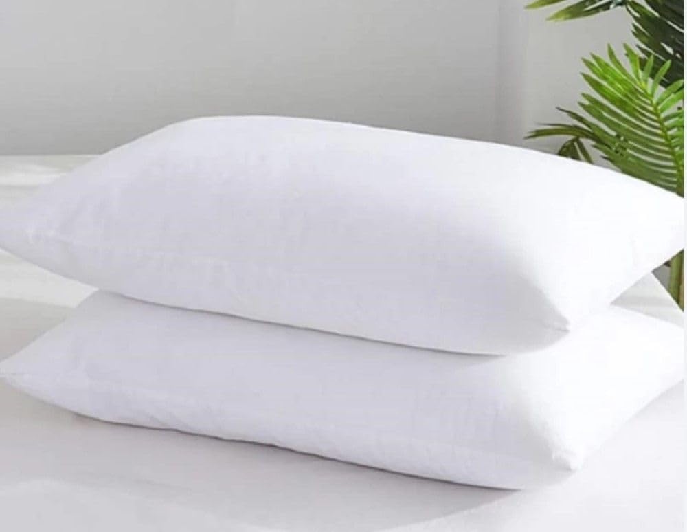 MoonRest Almohadas para dormir de cama, relleno de plumón sintético con alternativa de plumón para una mejor comodidad, juego de dos, tamaño Queen