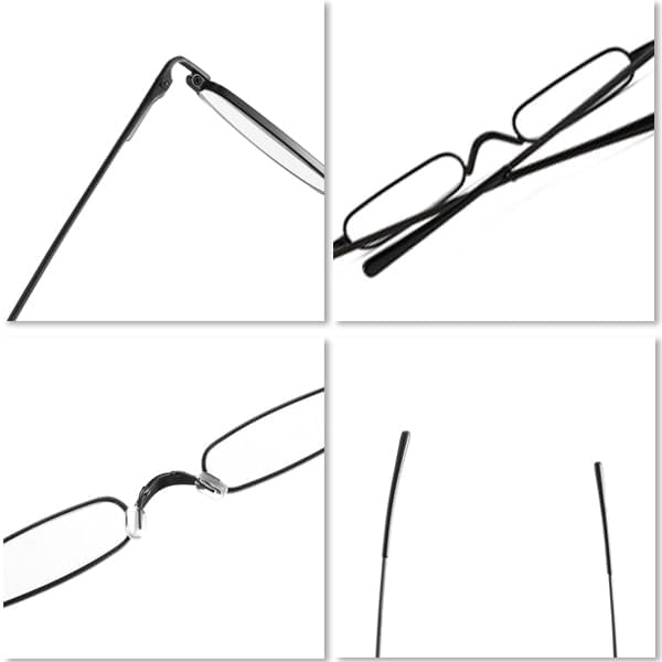 Mini lentes de lectura con bolígrafo delgado con estuche de clip portátil, lectores de bolsillo pequeño para hombres y mujeres