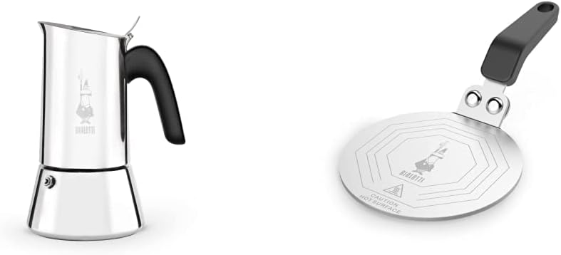 Bialetti Cafetera de inducción Venus (6 tazas) y placa de inducción