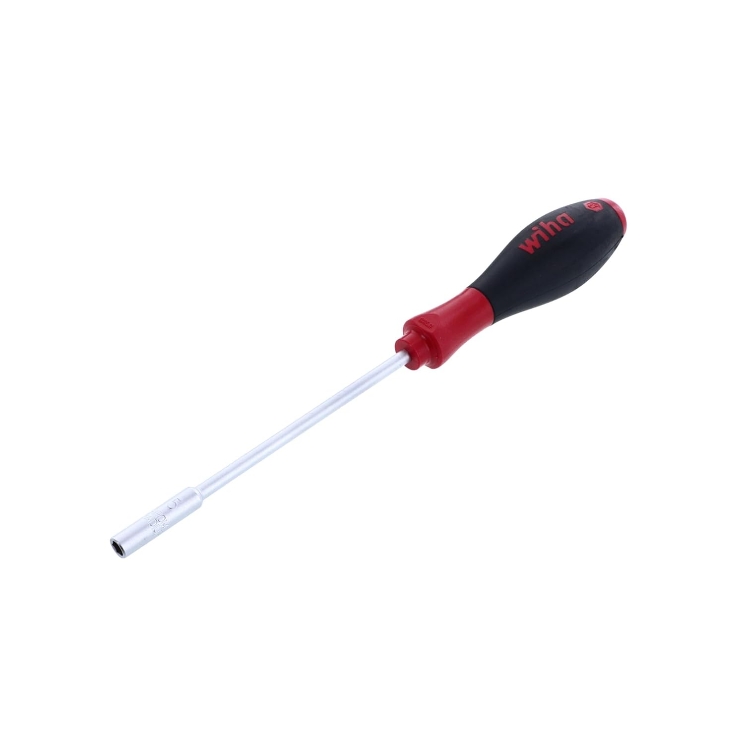 Wiha 34120 Destornillador de tuercas con mango SoftFinish de 0.197 in x 4.921 in