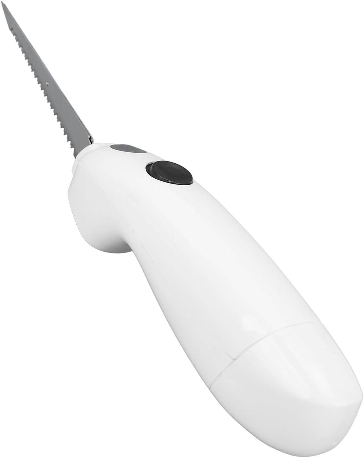 AYNEFY Cuchillo eléctrico para carne, sin cable, funciona con pilas, cuchillo para tallar pavos de acero inoxidable, cuchillo de filete eléctrico