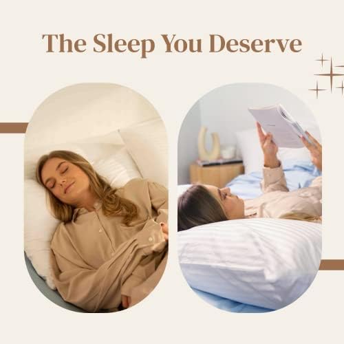FeelAtHome Funda de almohada 100% algodón con cremallera impermeable, 30 x 20 pulgadas (paquete de 4, Queen)  Funda de almohada silenciosa  Fundas
