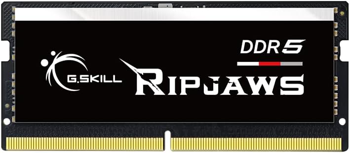 G.SKILL Ripjaws DDR5 Serie SO-DIMM DDR5 RAM 32 GB (1 x 32 GB) 5600MTs CL40-40-40-89 1.10V sin búfer Memoria para portátilportátil SODIMM