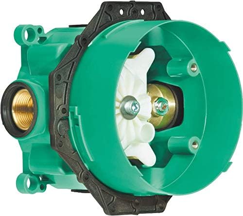 hansgrohe Ecostat Modern 27458003 – Válvula de ducha de equilibrio de presión de 7 pulgadas de ancho y 1850181, iBox Plus con topes de servicio y