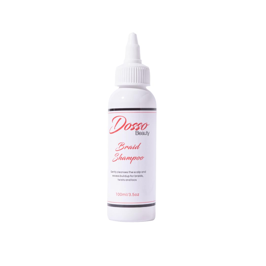 Champú para trenzas, 3.4 fl oz3.5 oz, orgánico, con aroma a vainilla, limpiador del cuero cabelludo, alternativa perfecta para un enjuague ACV, para
