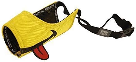 Cesar Millan Bozal divertido, Smiley (talla 1, amarillo)