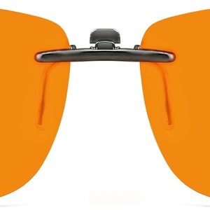 CAXMAN Gafas con clip de luz azul para hombres, mujeres, teléfono, TV, ordenador, videojuegos, gafas de dormir sobre marcos Rx o lectores CAXMAN Gafas con clip de luz azul para hombres, mujeres, teléfono, TV, ordenador, videojuegos, gafas de dormir sobre marcos Rx o lectores