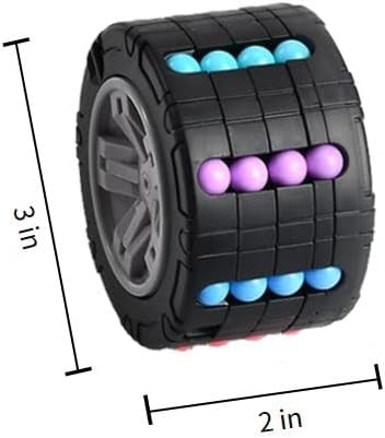 Divertidos y desafiantes juguetes de rompecabezas  Cubo de neumáticos y laberinto de pelotas, para niños y adultos, diseño portátil y duradero