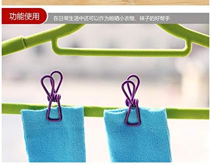 30 clips de chip morados de 2 pulgadas, revestimiento de PVC, alfileres de ropa de alta elasticidad, clips para alimentos y clips para bolsas