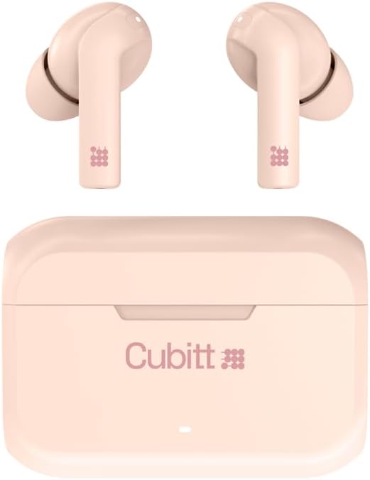 Cubitt – Auriculares inalámbricos True Generation 2, 5.3 Bluetooth, resistencia al agua IPX5, sonido premium, control táctil, micrófono integrado,