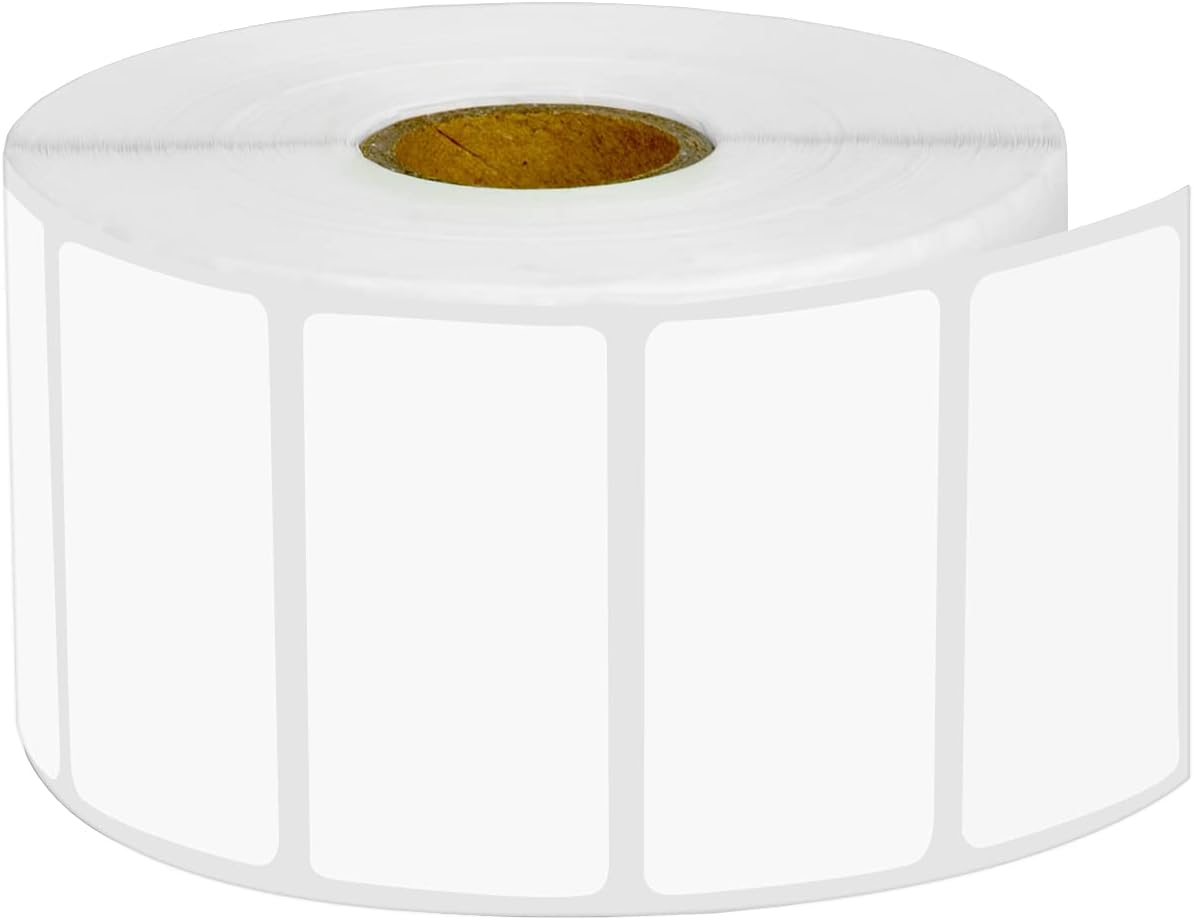 GREENCYCLE Carpeta de archivos troquelada, rollos de etiquetas de papel blanco compatibles con Brother RDS05U1 de 2 pulgadas x 1 164 pulgadas (2.008