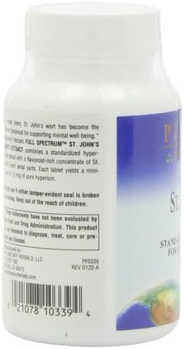 Planetary Herbals Extracto de St. John ‘s wort espectro completo 600mg, para Bienestar emocional
