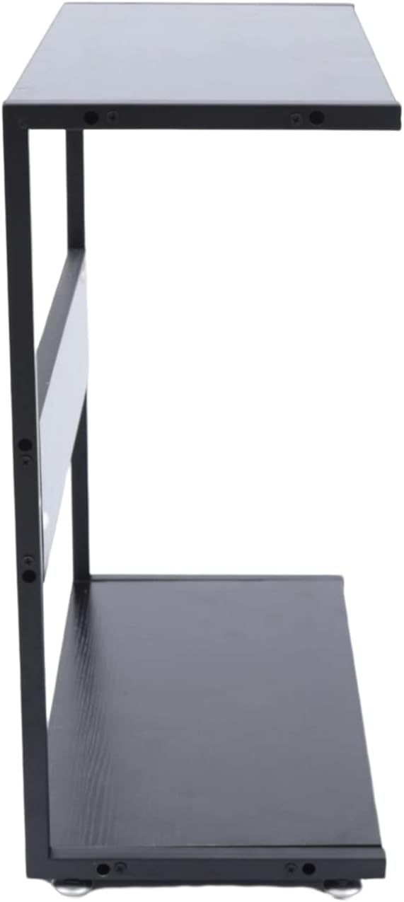 Soporte de PC con ruedas para debajo del escritorio, negro para computadora de escritorio con placas de melamina para el hogar, oficina, etc. Carga
