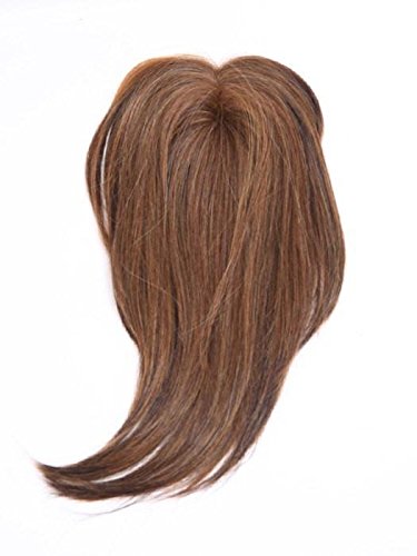 Top of Head Topper Color R1488H – Extensiones de cabello con clip Tru2Life con base de monofilamento sintético resistente al calor, paquete con